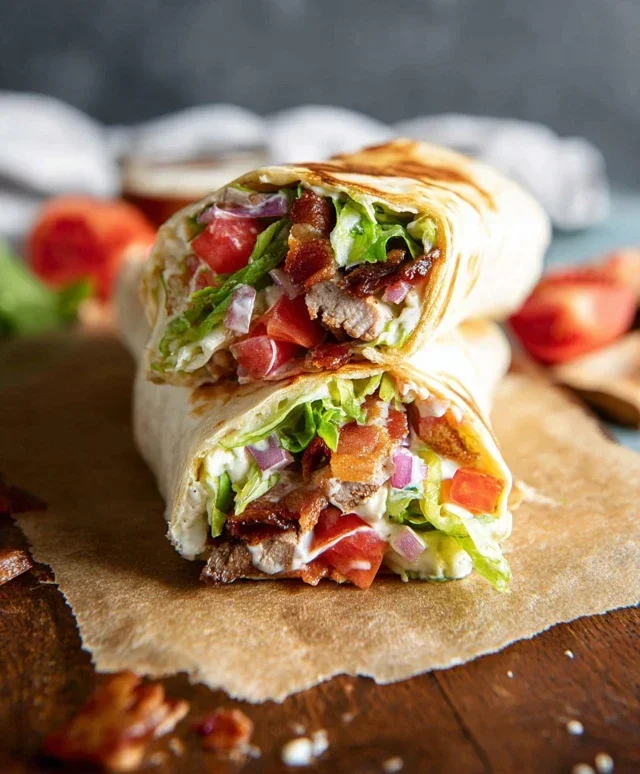 Crispy Chicken Beef Beef Bacon Ranch Wrap