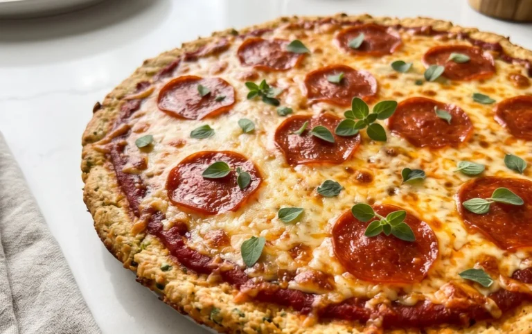 Chicken Crust Pizza (Low Carb + High Protein