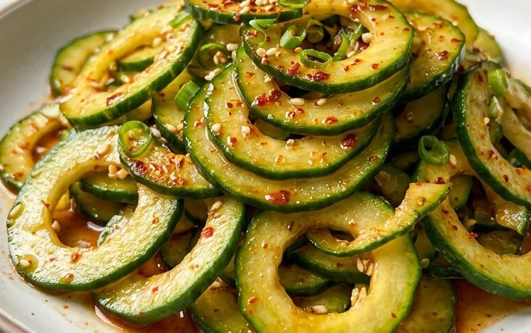 Spiral Cucumber Salad: Korean-Inspired Recipe
