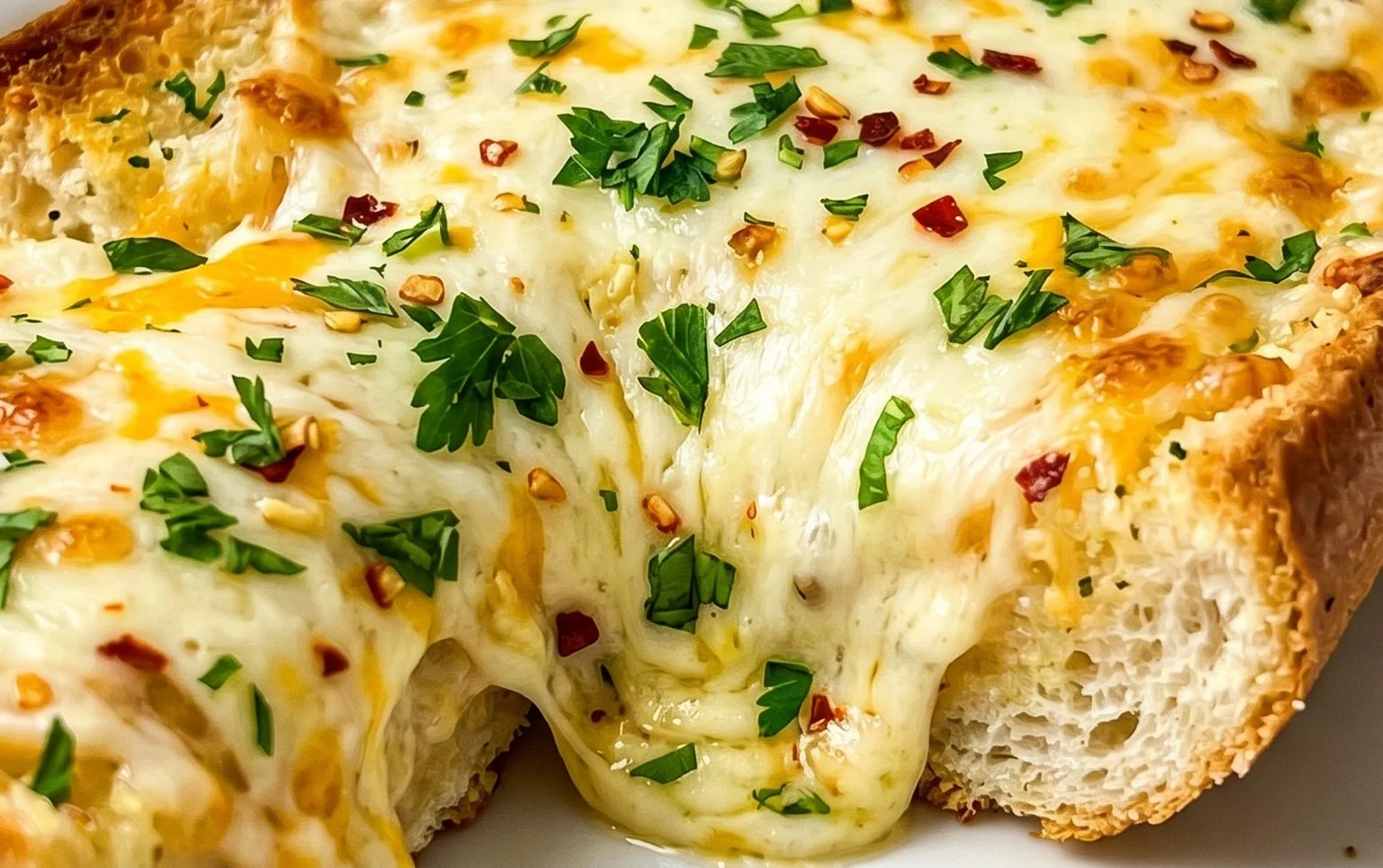 BEST CHEESY GARLIC BREAD RECIPE