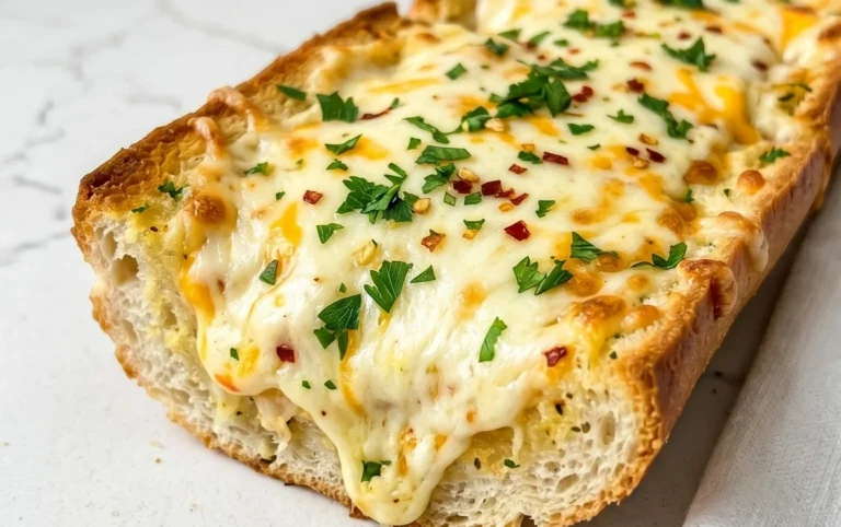 BEST CHEESY GARLIC BREAD RECIPE