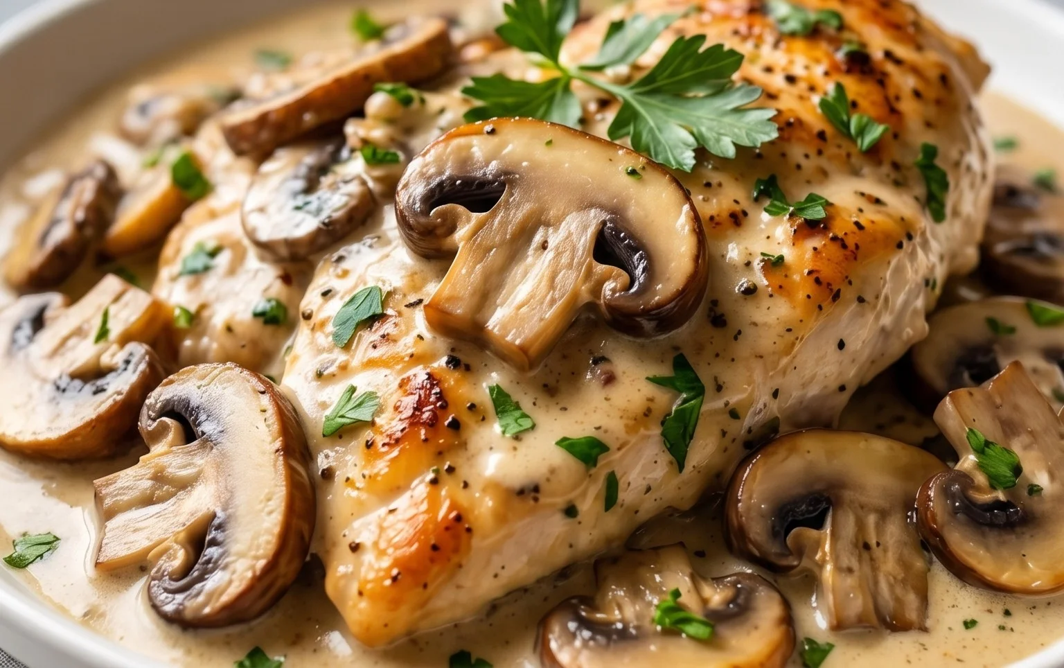 Creamy Mushroom Chicken Recipe