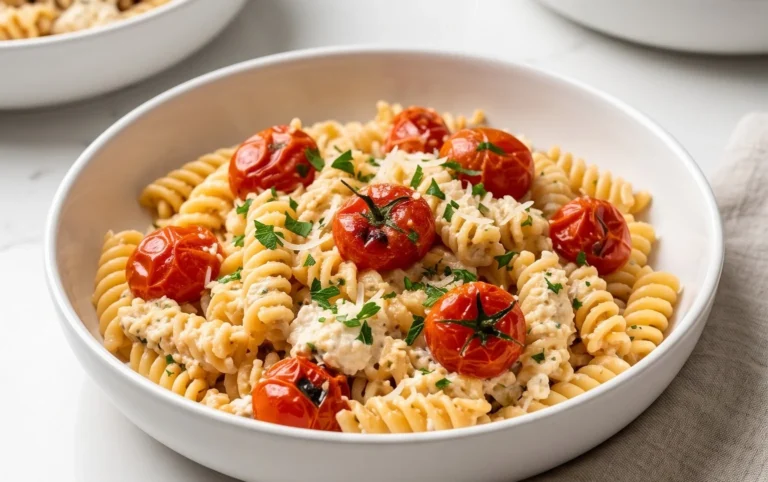 Roasted Tomato and Garlic Ricotta Pasta