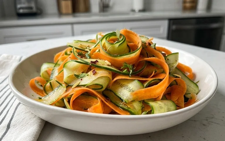 Carrot and Cucumber Ribbon Salad