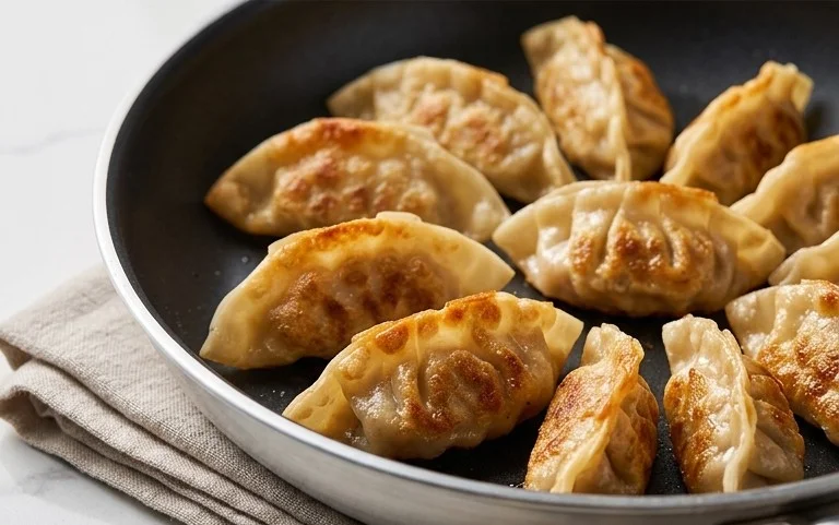 Chicken Potstickers (Pan Fried Dumplings)