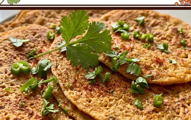 Masoor Dal Chilla | Savory Red Lentil Pancakes