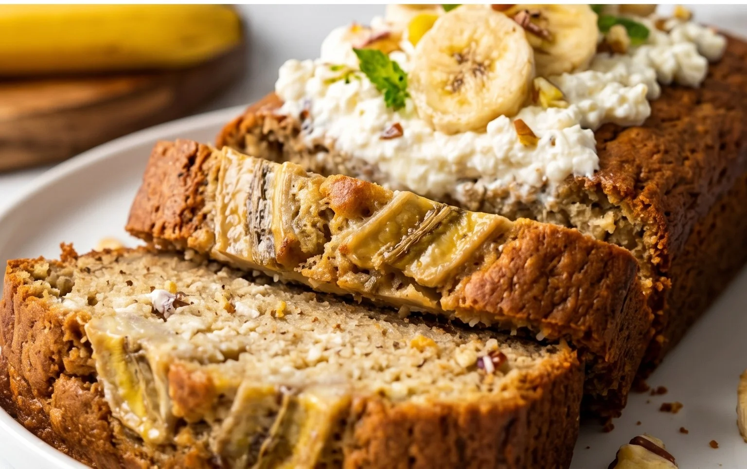 Cottage Cheese Banana Bread