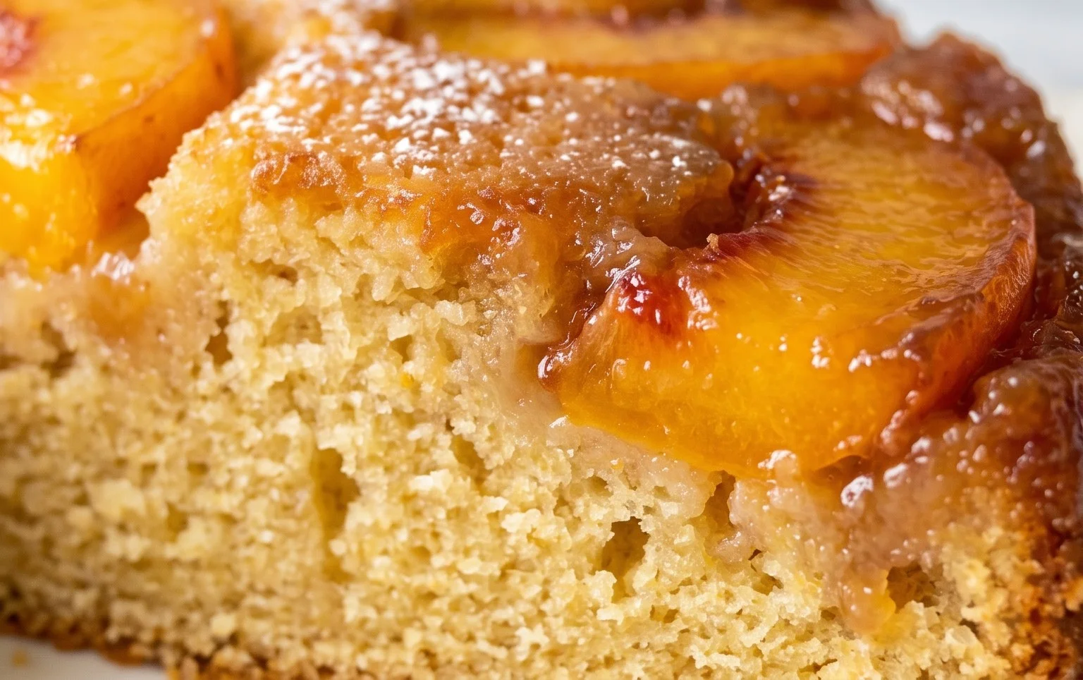 Peach Upside-Down Cake Recipe
