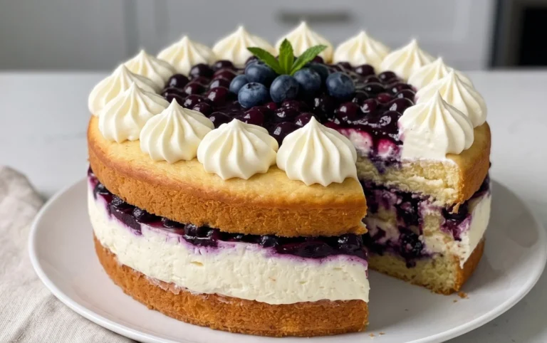 Nova Scotia Blueberry Cream Cake