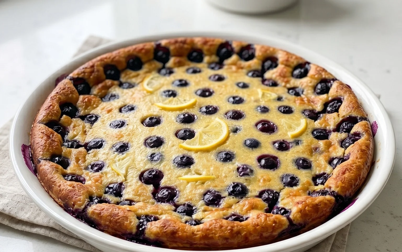 Lemon Blueberry Clafoutis