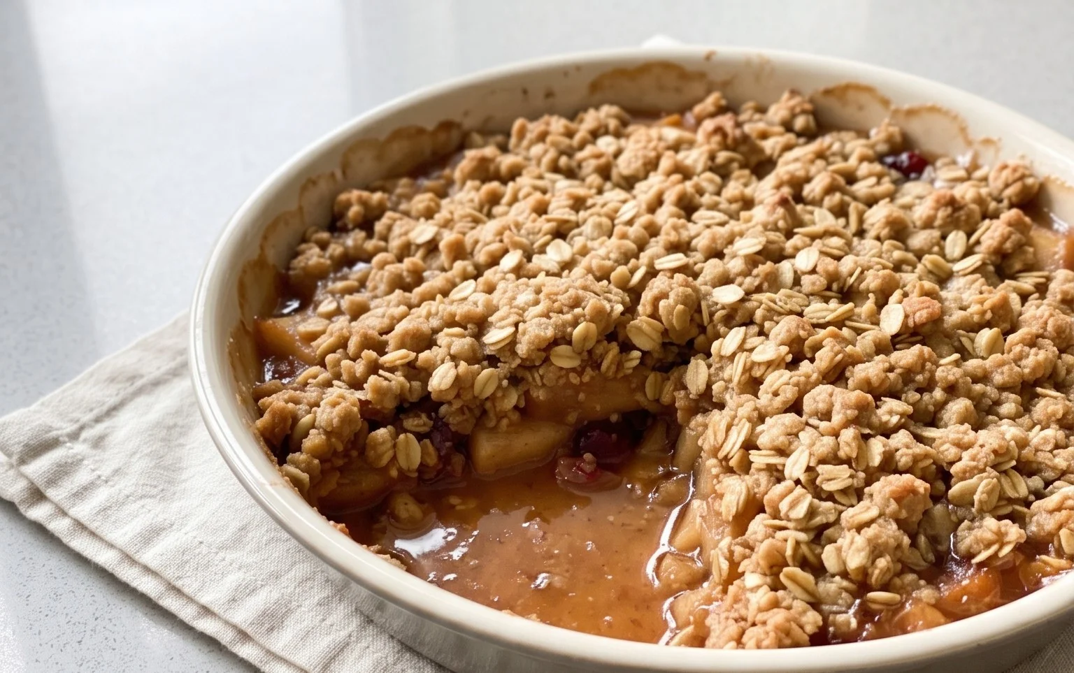 Healthy Breakfast Apple Crum extractble