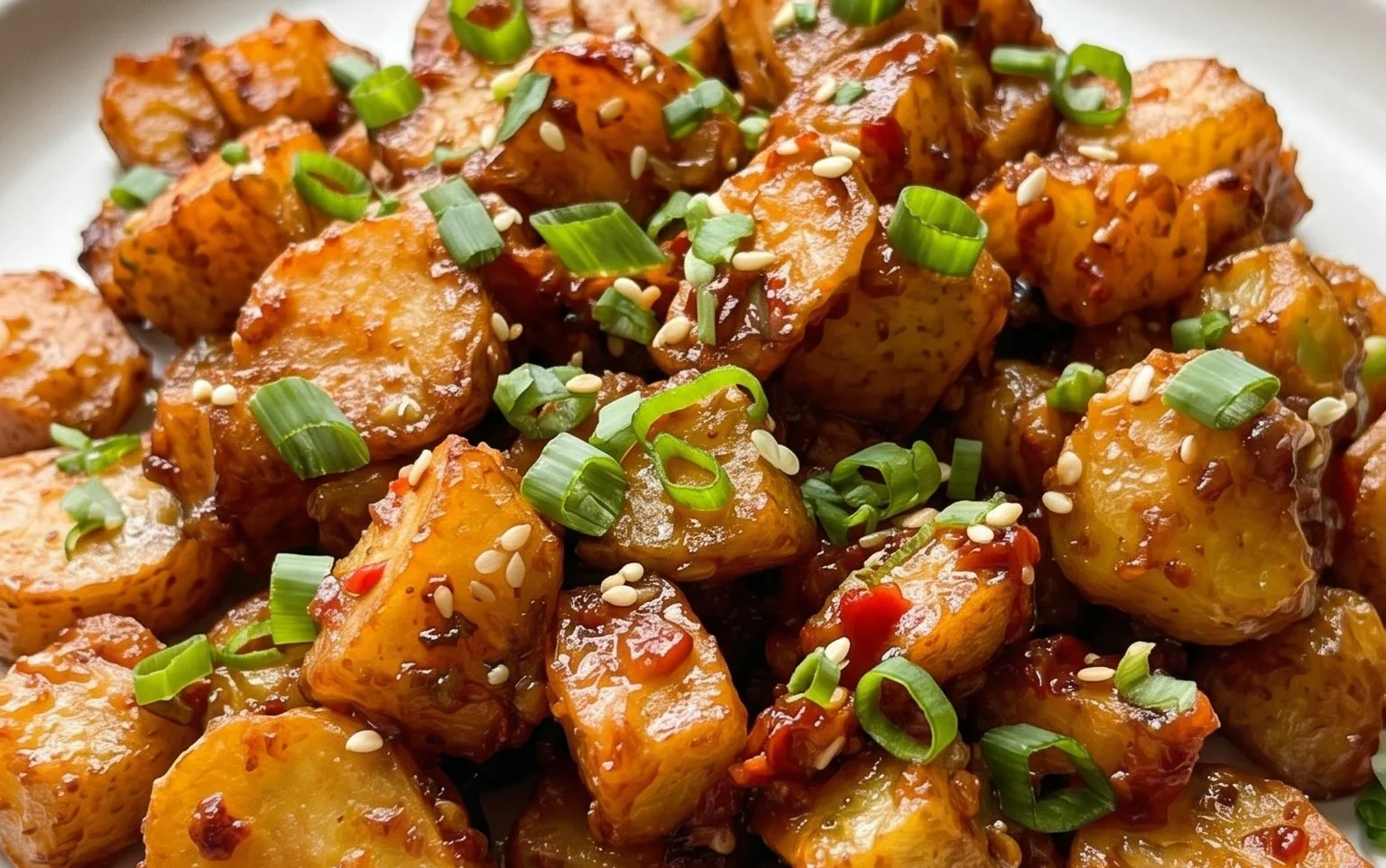 Crispy Honey Chilli Potatoes