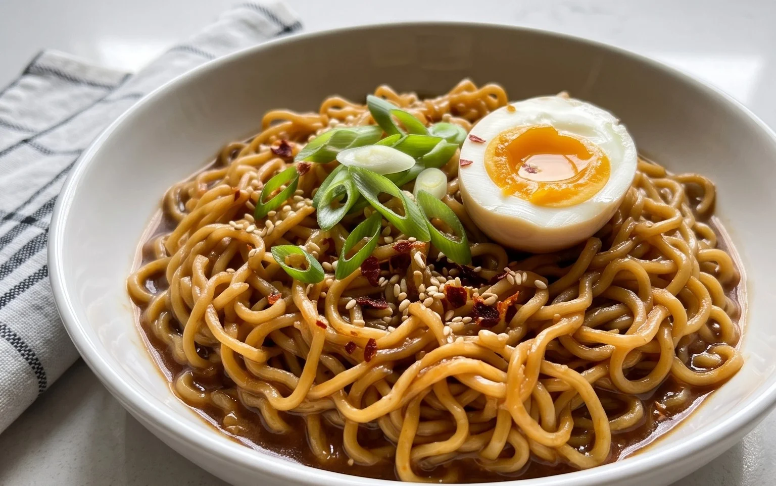 Easy Saucy Ramen Noodles