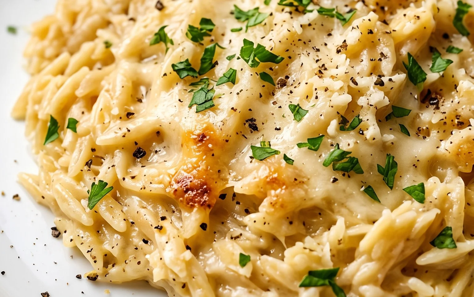 Creamy Garlic Parmesan Orzo