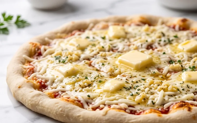 buttery garlic pizza