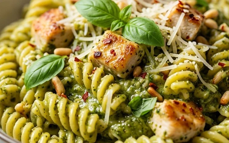 Creamy Chicken Pesto Pasta