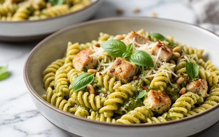 Creamy Chicken Pesto Pasta