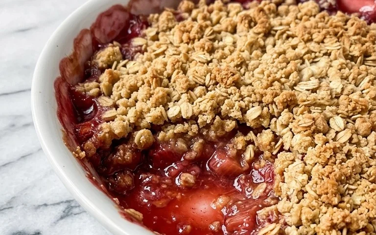 Easy Rhubarb Crisp
