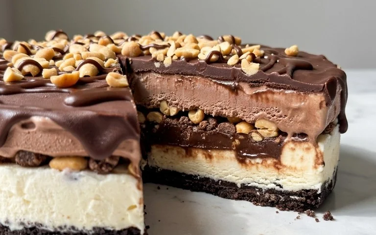 Buster Bar Ice Cream Cake