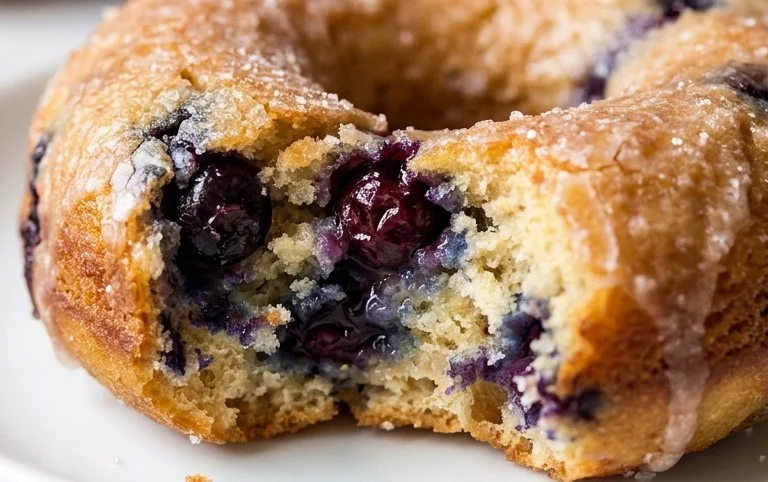 Blueberry Cake Donuts