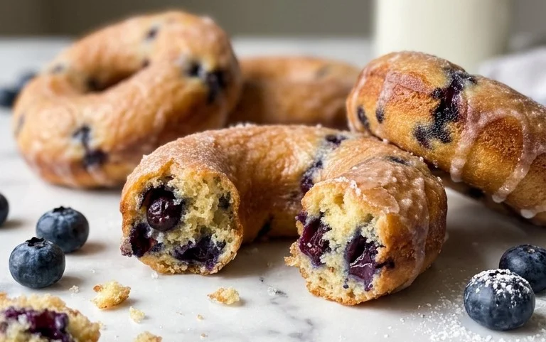 Blueberry Cake Donuts