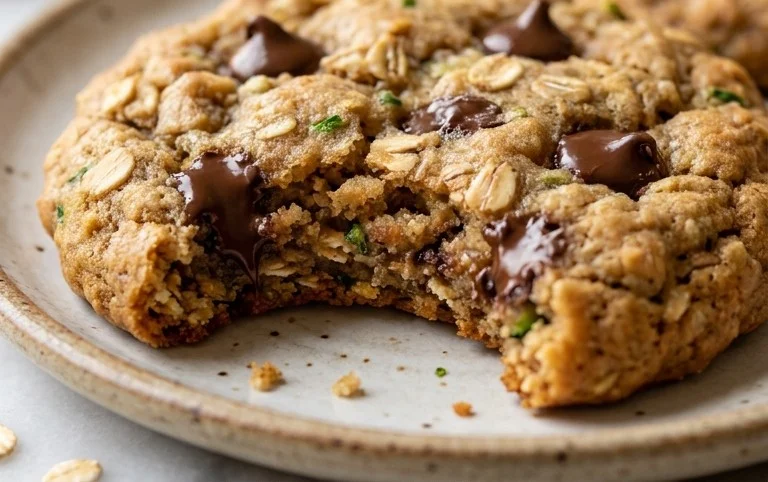 Healthy Zucchini Oatmeal Cookies