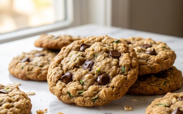 Healthy Zucchini Oatmeal Cookies
