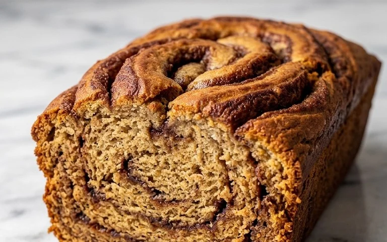 Cinnamon Roll Banana Bread