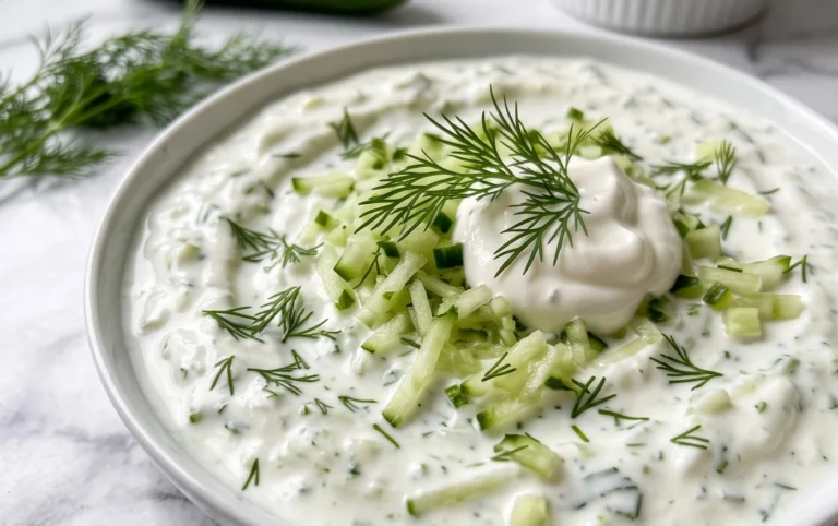 Cucumber Dip with Sour Cream and Dill