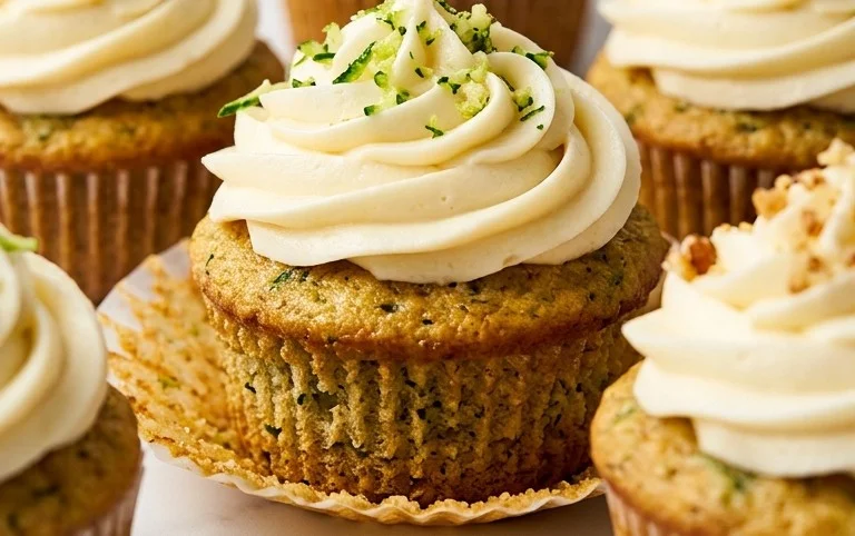 Zucchini Cupcakes with Cream Cheese Frosting