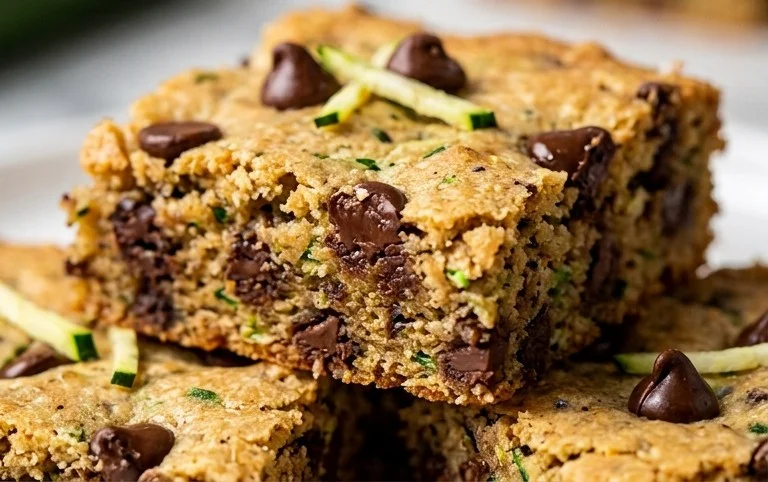 Chocolate Chip Zucchini Cookie Bars