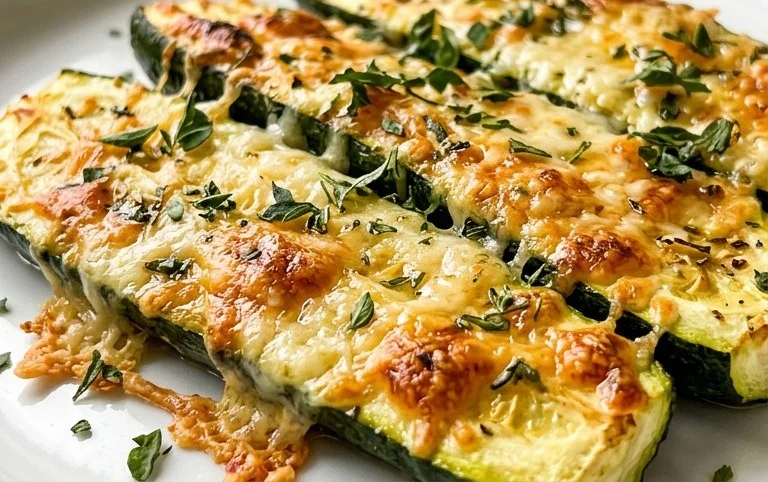 Oven Roasted Parmesan Zucchini 