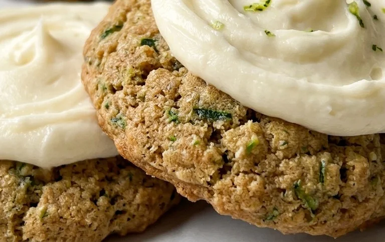 Zucchini Cookies with Cream Cheese Frosting