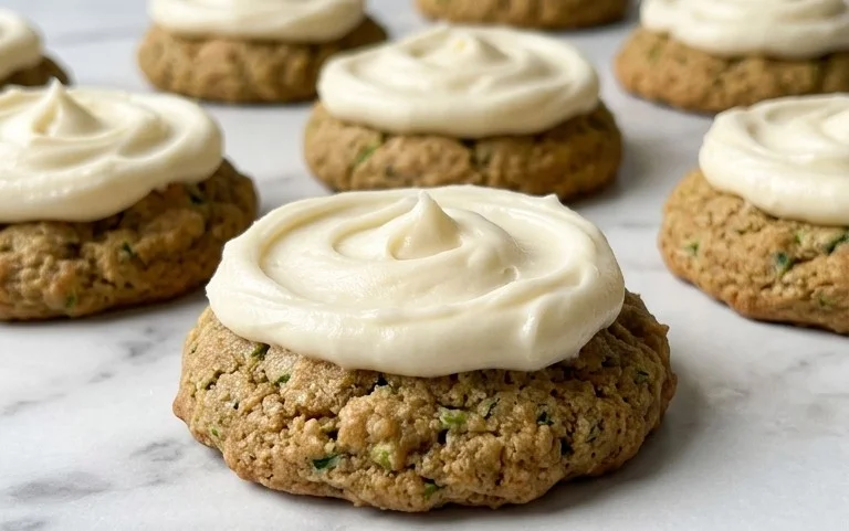 Zucchini Cookies with Cream Cheese Frosting